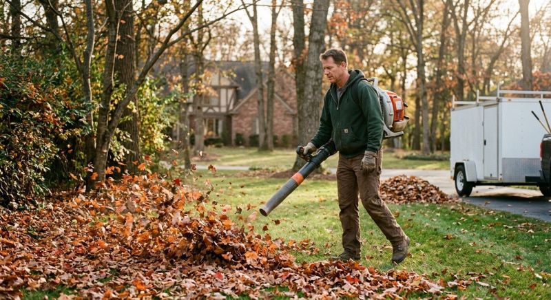 Leaves Vacuuming in Ventura County, CA